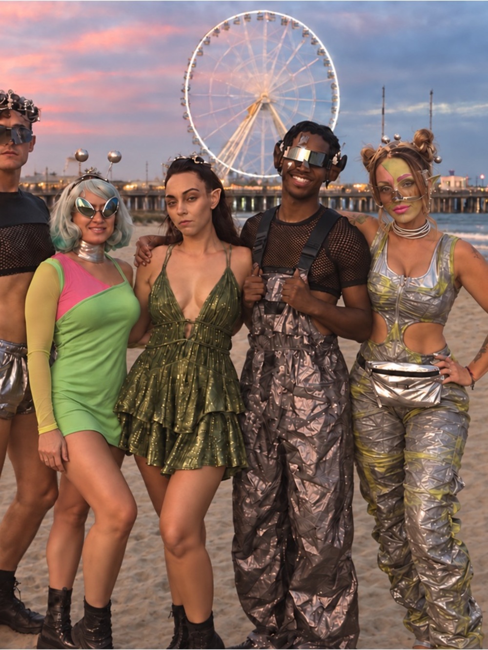 Futuristic Group Costume Bundle Modern Alien Space UFO Area 51